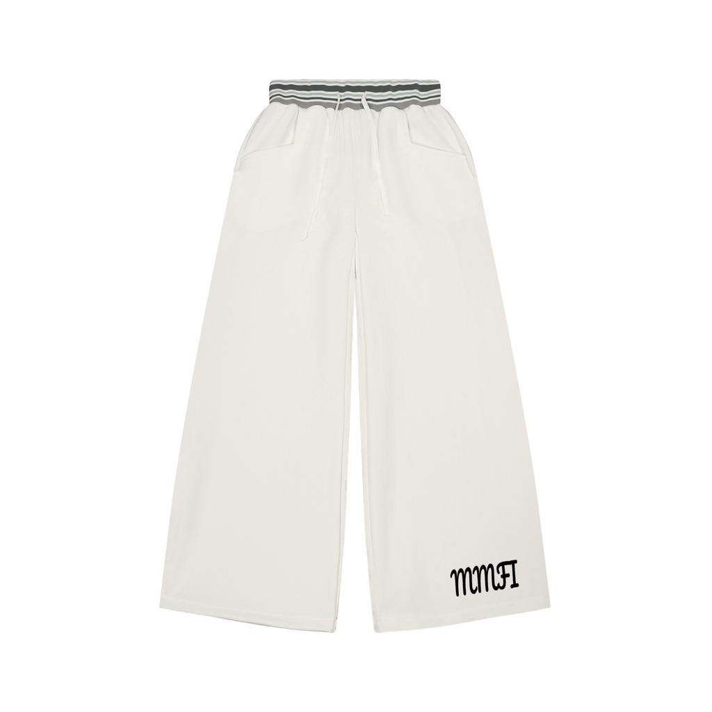 MMFI Striped Waist Wide Pants